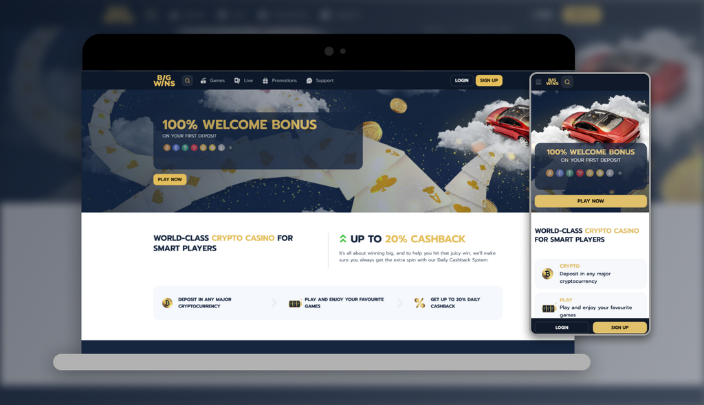 Big Wins Casino Site Testimonial